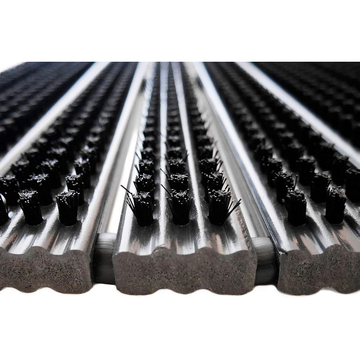 Килимок/скребок для взуття Atlantik (59x38,5) оригінал від B MAG - стійкий до атмосферних впливів завдяки пластиковій та ПВХ щетині - ідеальний килимок для використання всередині та зовні приміщень