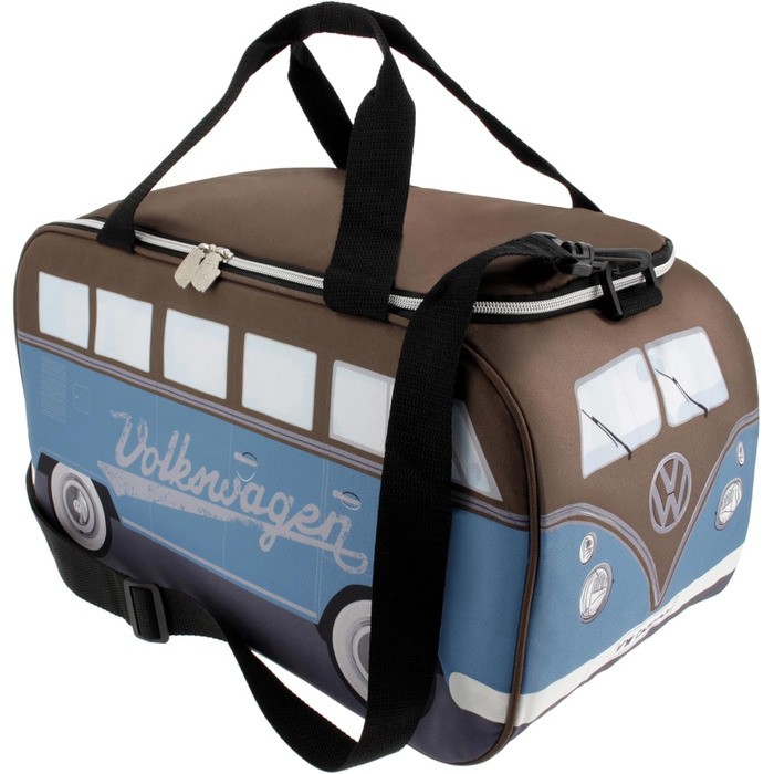 Колекція BRISA VW - Термосумка Volkswagen у кемпері T1 Bulli Bus, колір Бензин/Коричневий