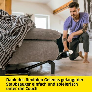 Акумуляторний пилосос Krcher VC 4 Cordless myHome, 2 рівні всмоктування, час роботи до 30 хв, вага 2,3 кг, вкл. акумулятор 21,6 В,