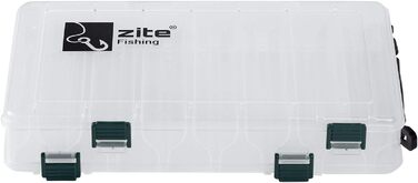 Набір рибальських снастей Zite - 3 предмети 27 см двосторонні - пластикова коробка для наживки, рибальські приманки, жорсткі наживки, коробка 4 л - набір з 3 предметів