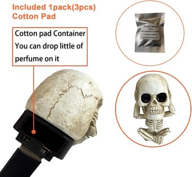 Автомобільний ароматизатор повітря Освіжувач повітря Аксесуари для інтер'єру Череп Подарункові прикраси 3 Шматки Скелет Новий авто