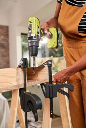 Акумуляторний ударний дриль RYOBI 18 В ONE R18PD3-0 (крутний момент 50 Нм, швидкозатискний патрон 13 мм, без акумулятора та зарядн