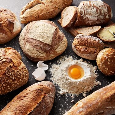 Кухонний комбайн Philips серії 7000 - 5,5 літрів, 1000 Вт, 8 швидкостей, технологія ProKimad, рецепти, світлодіодний розумний таймер, гачок для тіста, вінчик і вінчик (HR7962/01)