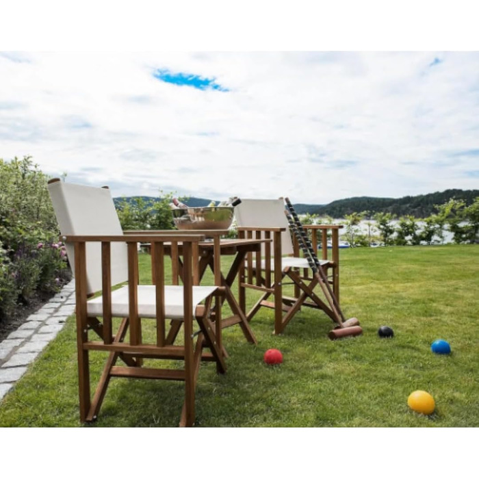 Набір для крокету bergames високої якості з 4 молотками з екологічно чистого дерева для дітей та дорослих (2 довжини)