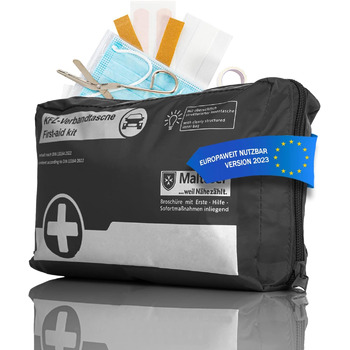 Аптечка BigDean аптечка автомобільна - чорна згідно DIN 131642022 - аптечка автомобільна - аптечка автомобільна 2024 - аптечка авт