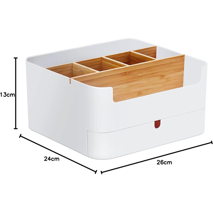 Організатор для косметики, зберігання косметики, контейнер для косметики, високоякісна багатофункціональна бамбукова косметичка з