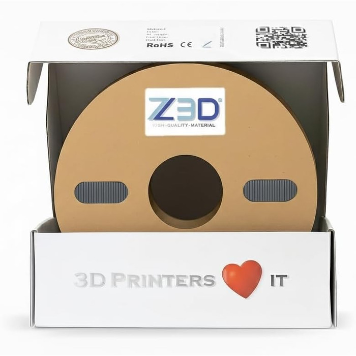 Мм СІРИЙ ТЕМНИЙ 1кг високоякісна нитка для 3D-друку, з високою міцністю та ударною вязкістю, ідеальна для технічних деталей та прототипів, 3D PETG 1.75