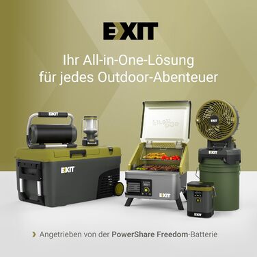 Акумуляторний світлодіодний ліхтар EXIT 20V 3-в-1, акумуляторний кемпінговий ліхтар, багатофункціональні кемпінгові ліхтарі з вбудованим ліхтариком, ідеально підходить для полювання, надзвичайних ситуацій, включаючи акумулятор 2,0 Ah