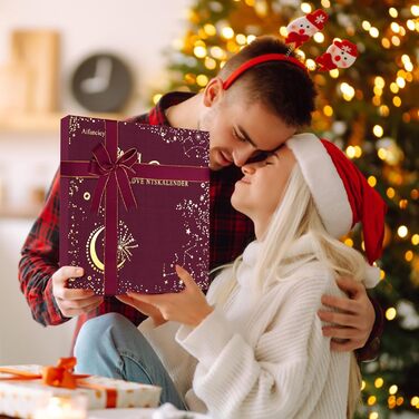 Адвент-календар краси, Адвент-календар макіяжу на 2025 рік, 24 вибрані унікальні косметичні засоби для догляду за шкірою, Сюрпризи з краси для жінок, підлітків та дівчат, Набори для макіяжу - Подарунки на Різдво