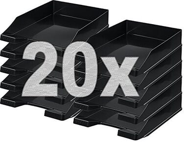 Лоток Han Letter Tray A4 чорний (1 коробка 10 шт. , чорний) (чорний, 2 коробки 20 шт. )