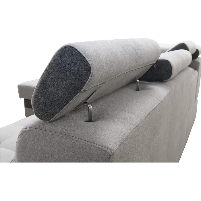 Кутовий диван Robin Inspire Grand з функцією сну, відділенням для зберігання речей, підголівниками, функцією відкидання спинки, 2 табурети, L-подібний диван, розкладний диван, окремостоячий кутовий диван, розкладний диван, меблі для вітальні, секційний ди