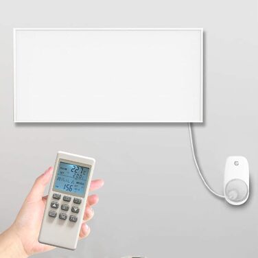 Термостатичний розетник з РК-дисплеєм, пультом дистанційного керування, регулятором температури, для інфрачервоного опалення. Різні нагрівальні прилади. Термостатичний термостат з пультом дистанційного керування.