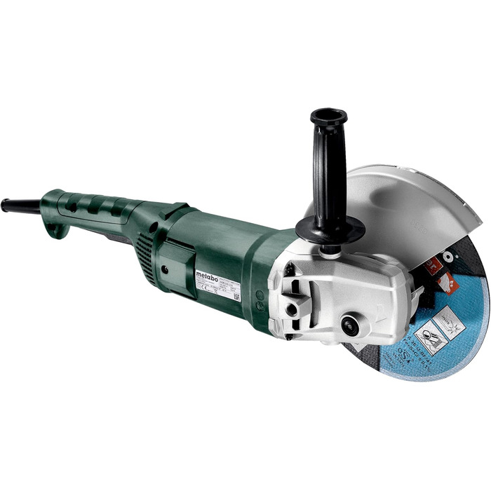 Кутова шліфувальна машина Metabo WE 2200-230 - 606437000 - Для точного шліфування та різання - Потужність 2200 Вт, диск Ø 230 мм