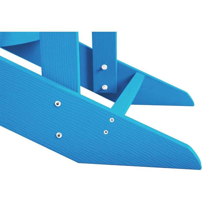 Садове крісло Beliani Modern Muskoka синього кольору з широкими підлокітниками Adirondack