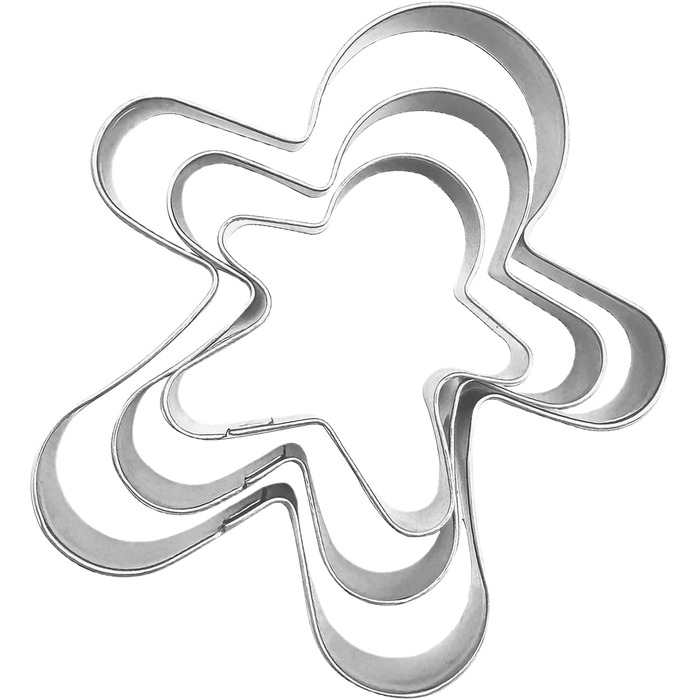 Різдвяні форми для випічки у формі пряникового чоловічка 3 шт Generisch