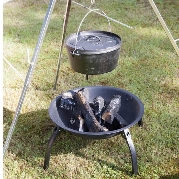 Казан з кришкою Bo-Camp Dutch Oven Cast Iron 31 cm / 7.1 L Black (2122415)