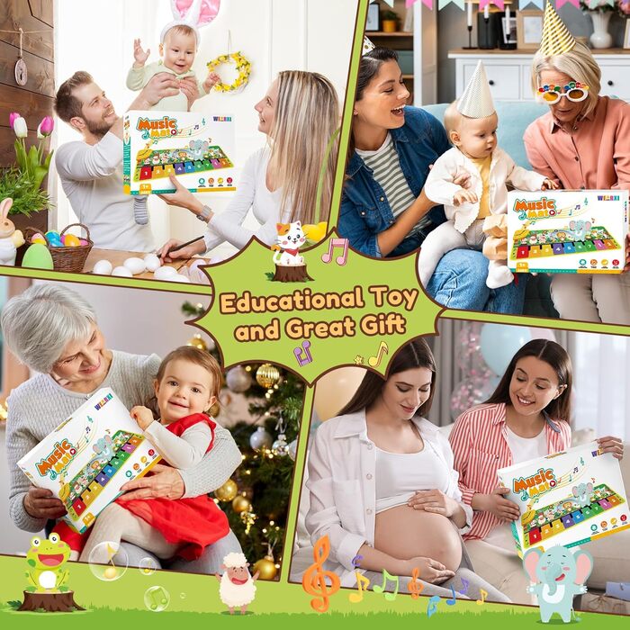 Дитячі іграшки від 1 року, музичний килимок, великодні подарунки дітям, дитячі іграшки від 1 року, подарунок на 1 рік хлопчикові,