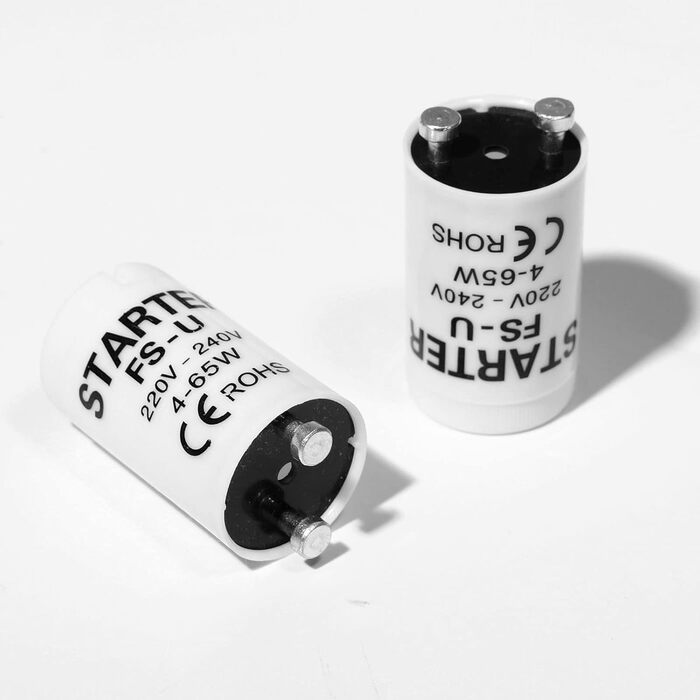 ТОКІШЕ 12 шт. Пускач люмінесцентних ламп ФС-У 4-65 Вт 220В-240В, пускач для люмінесцентних ламп, для індивідуального перемикання люмінесцентних ламп