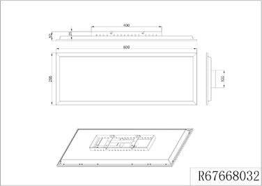 Стельовий LED-світильник Reality Beta R67668032, матовий чорний метал, 31 Вт RGB, Dynamic Light, з пультом керування, 80x30 см