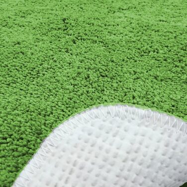 Килимки для ванної Brandsseller, комплект з 2 шт. , складається з килимка для ванної (приблизно 50/80 см) та килимка для туалету (приблизно 45/50 см) - Колір зелений. Комплект з 2 шт. приблизно 50 x 80 см / 45 x 50 см, зелений