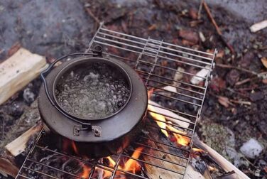 Кемпінговий гриль Bitty Big Q з нержавіючої сталі 316, ультракомпактний, портативний, легкий