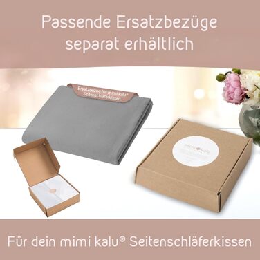 ОРІГІНАЛЬНА подушка для сну на боці з піною з ефектом пам&39яті зберігає розміри, включаючи чохол зі 100 м&39якої бавовни та маску для сну Подушка для вагітних Подушка для годування М&39яка подушка 130 x 70, платиново-сірий 1