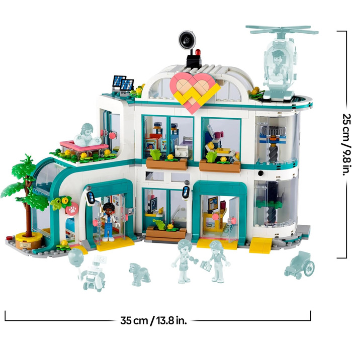 Конструктор LEGO Friends 42621, Лікарня Хартлейк-Сіті, 1045 деталей