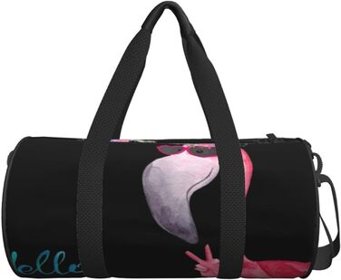Дорожня сумка-циліндр Hello Glasses Flamingo, спортивна сумка для чоловіків та жінок, сумка-мішок, спортивна дорожня сумка