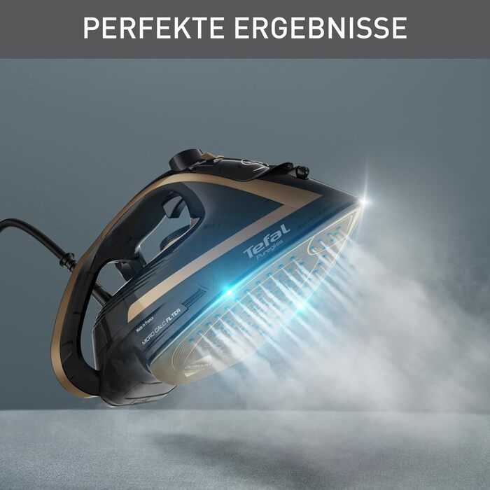 Парова праска 3000 Вт 280 г/хв. Паровий удар 0-50 г/хв. змінна подача пари Вертикальна подача пари Підошва Durilium AirGlide Autoc