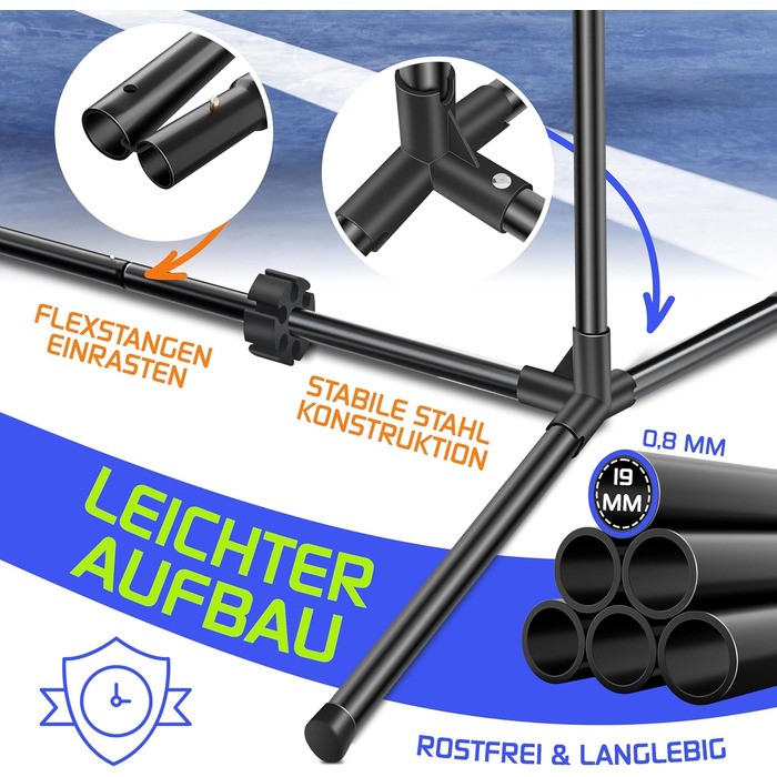 Сітка для бадмінтону KESSER, сітка для тенісу Сітка для волана з регулюванням висоти у 3 напрямках 107/120/155 см, комплект включає сітку, 3 волани та 3 тенісні м&39ячі, сумку для перенесення, міцну залізну раму, для використання в приміщенні та на вулиці