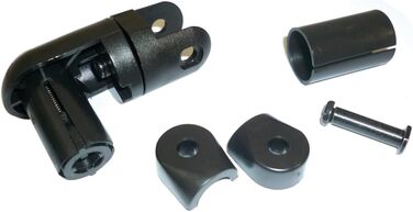 Велосипедне дзеркало ZEFAL Cyclop для керма - Дзеркало заднього виду на кермо для міських велосипедів - Велосипедне дзеркало ліве або праве, складне, неламане, поворотне, реверсивне, чорне (упаковка з 2 шт.) Чорний один розмір (упаковка з 2 шт.)