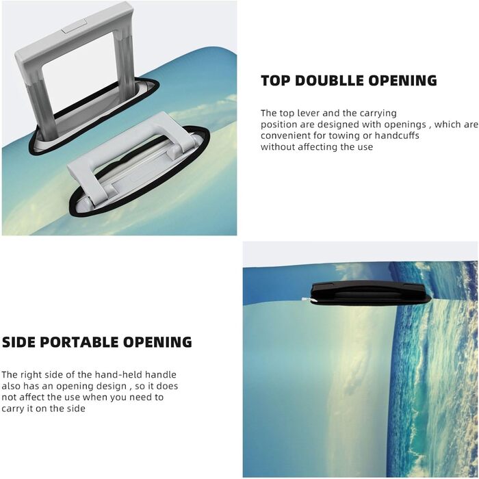 Чохол для багажу Захід сонця на Сейшелах - еластичний захисний чохол від подряпин та пилу, чорний, розмір 90