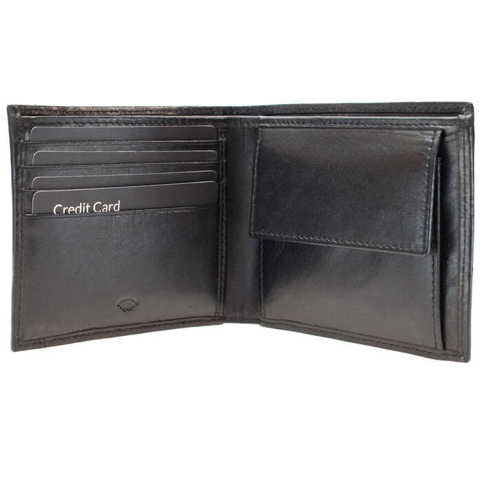 Портмоне чоловіче шкіряне Semi Line RFID Black (P8267-0)