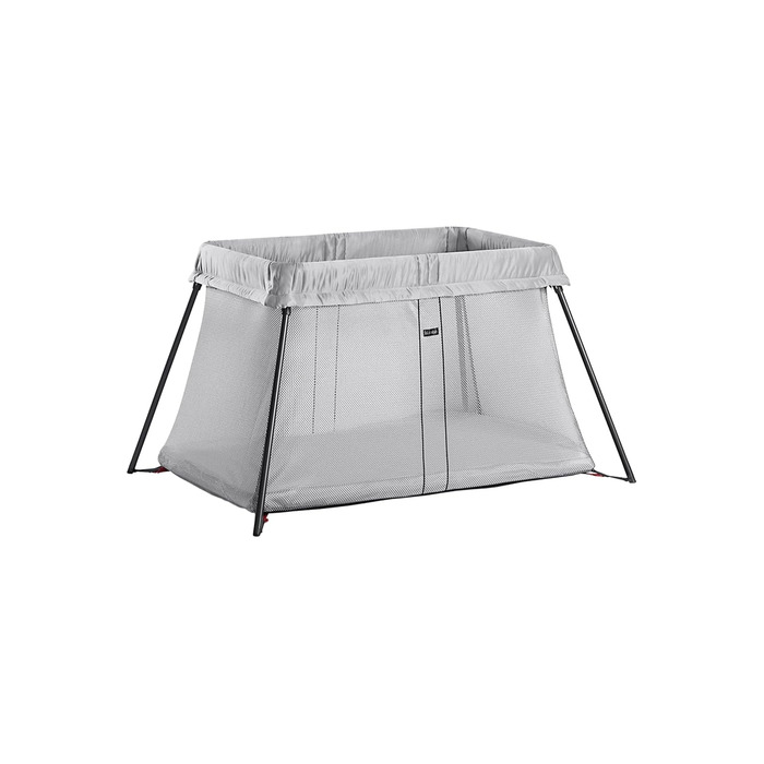 Дорожнє ліжечко BabyBjrn Light, сріблясте