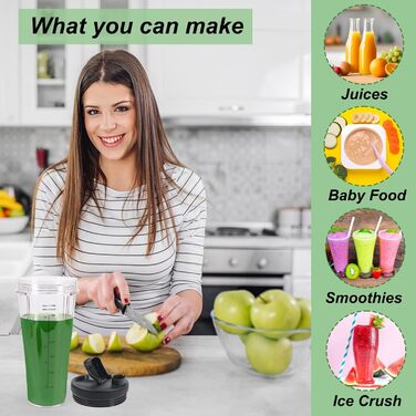 Запчастини для блендера GINOYA для кухонного комбайна та блендера Ninja CB350EU BN800EU BN750EU BN650EU BN495EU CB100EU, чашки 2 шт. з рукавами, сумісні з блендером Ninja