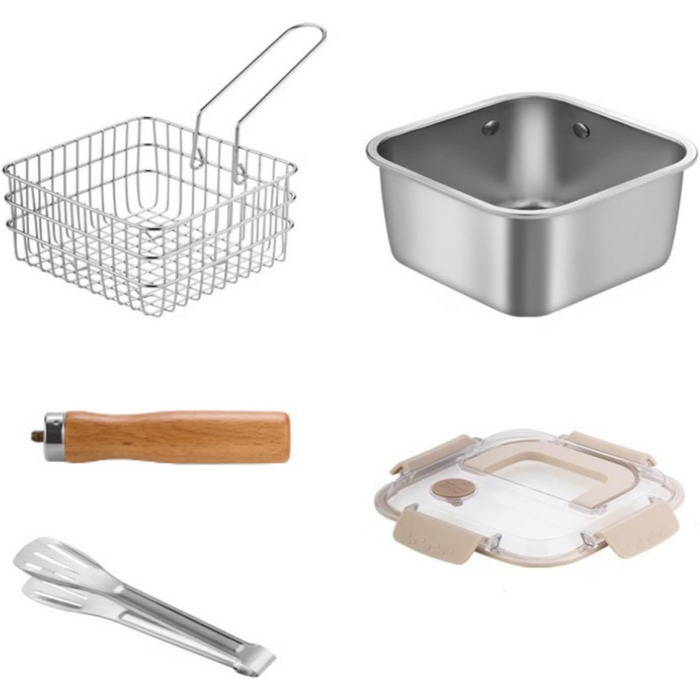 Легкі кемпінгові горщики з нержавіючої сталі, швидке нагрівання, рівномірне приготування їжі, компактний туристичний рюкзак, затискач для кухонного обладнання