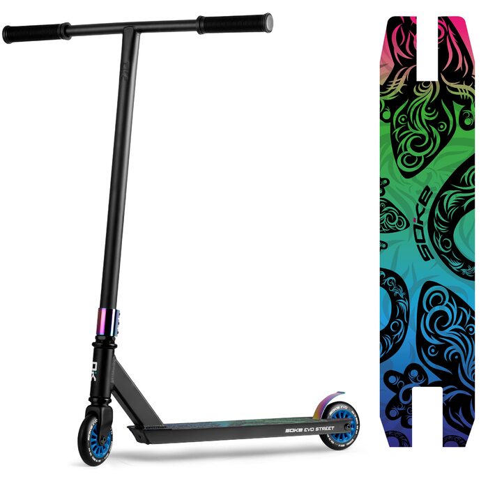 Трюковий самокат Soke EVO Street ABEC-9, чорний