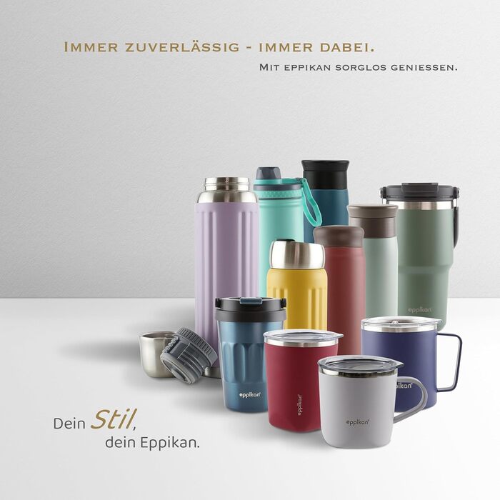 Термос EppiSporty-EPPIKAN 750 мл 100 герметичний Нержавіюча сталь Спортивна кришка Без BPA Для спорту/університету/школи Гарячий/холодний (пастельний фіолетовий) 750 мл