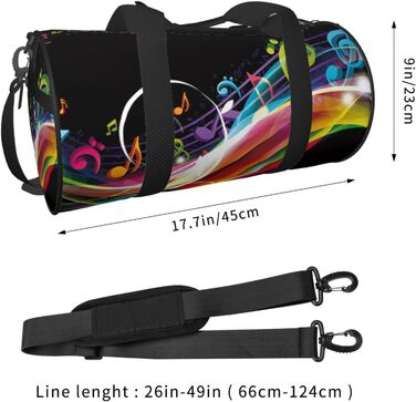 Спортивна дорожня сумка Метелик для дівчаток містка, легка та довговічна. Ідеальний подарунок для подорожей, походів, відпустки та ділових поїздок. Яскравий музичний дизайн, універсальний розмір.