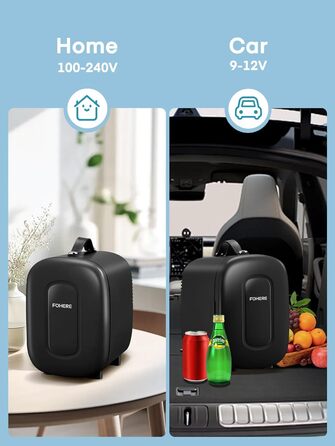 Міні-холодильник 5 літрів, 6 банок міні-холодильник 12В-220В, блок живлення USB для кімнати, догляду за шкірою, офісу або автомобі