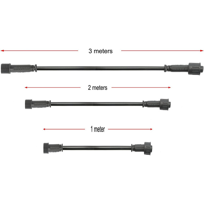 Подовжувачів 3M для світлодіодних ліхтарів RGB, водонепроникний IP67 (, 1 м, 2 контакти), 5