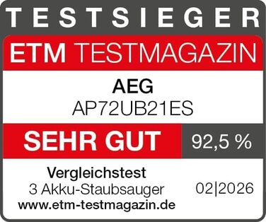 Акумуляторний пилосос AEG Ultimate 7000 GEN2 (серія 7000) з док-станцією для самоочищення, AP72UB21ES