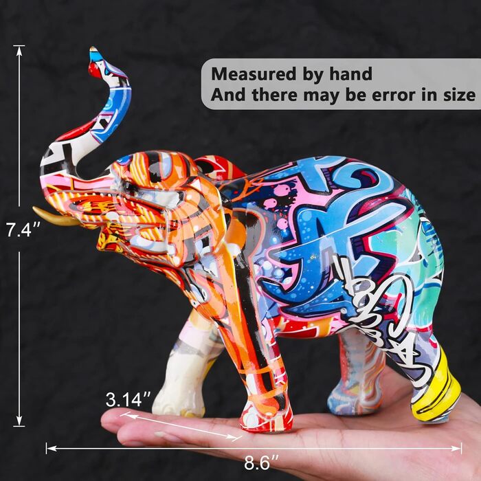 Кольорові статуетки слонів, прикраса слона, порцеляновий слон, прикраса слона, статуетки тварин, подарунок слона, статуетка слона, статуетки слона, подарунки слона, статуетка слона, скульптура слона, африканська скульптура для прикраси