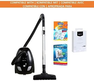 Пилосос із мішком Storeo Basics VCB35B15C-1J7W-70, потужний, компактний та легкий, для твердих поверхонь і килимів, HEPA-фільтр, 700 Вт, 1.5 л, EU, чорний