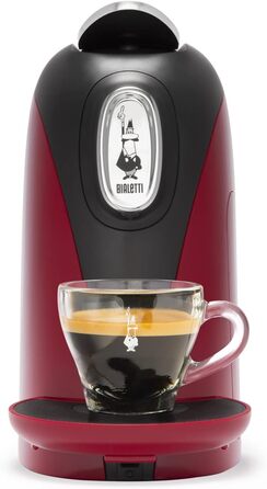 Кавоварка еспресо Bialetti Mignon включає 32 капсули, працює виключно Капсули, Червоний Міньйон32 Капсули Червоний