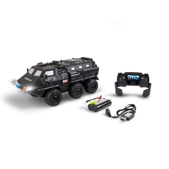 Радіокерований позашляховик Revell Control 24437, Чорний SWAT Truck
