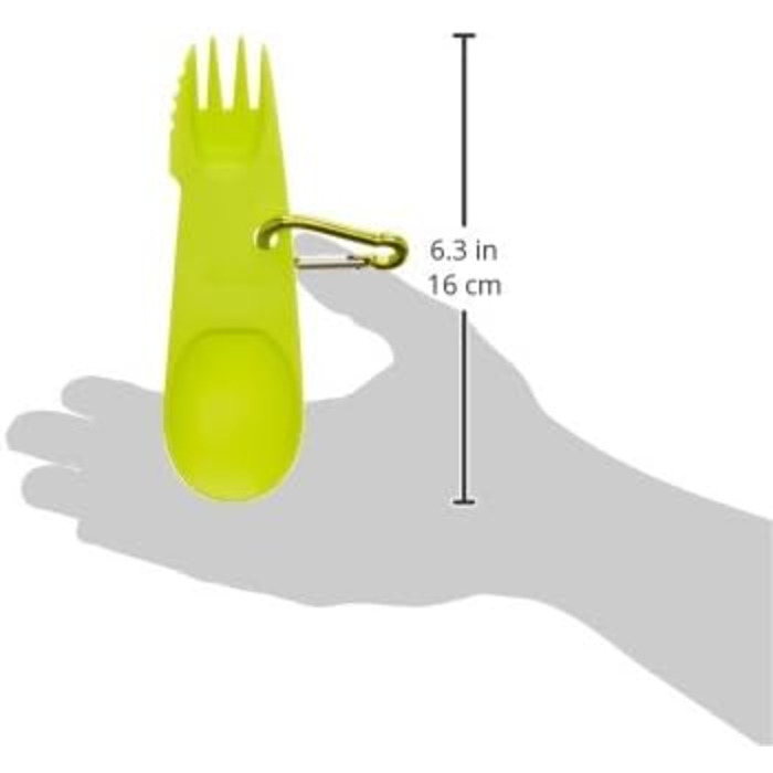 Столові прибори Trespass Snorky 3 в 1 для кемпінгу, один розмір, зелені