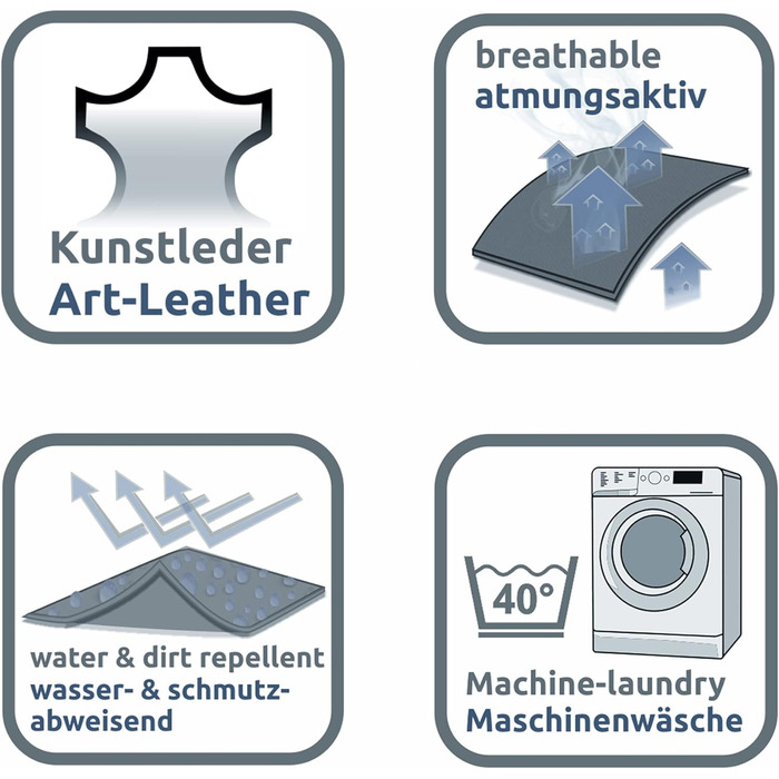 Ваше ортопедичне ліжко для собаки GEAR Biella 120x80x10 см, килимок для собаки, подушка для собаки, Oeko-TEX, можна прати