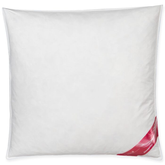 Подушка Dream Castle Knsemller зі 100 пір&39яним наповнювачем, пір&39яна подушка з тонким бавовняним чохлом, підходить для алергіків та прається, Oeko-TEX 100, подушка з міцною підтримкою, вага наповнювача 1300 г 80x80 100 пір&39я