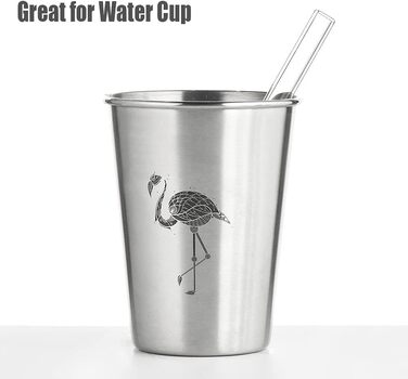 Прозора соломинка для пиття ALINK Glass Straws пряма 8 шт. 10 мм x 15,2 см, багаторазові скляні соломинки для пиття 2 щітки для чи